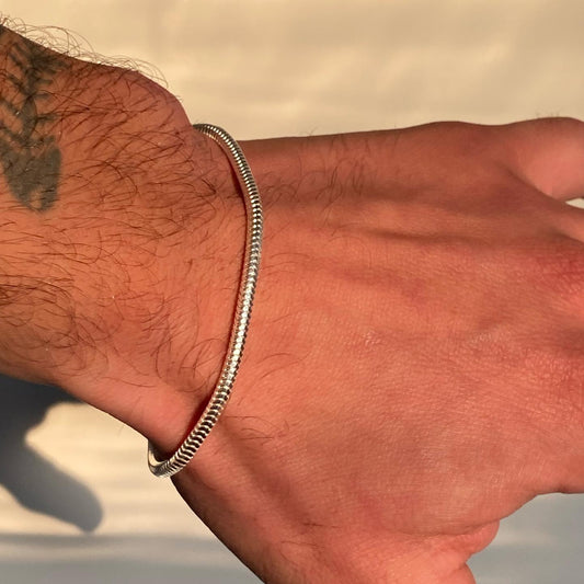 Minimalist Bracelet For Him 925 Silver