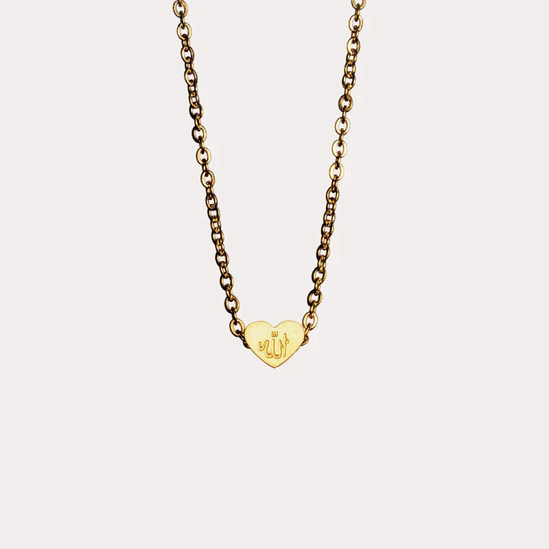 ALLAH الله - HEART NECKLACE‎